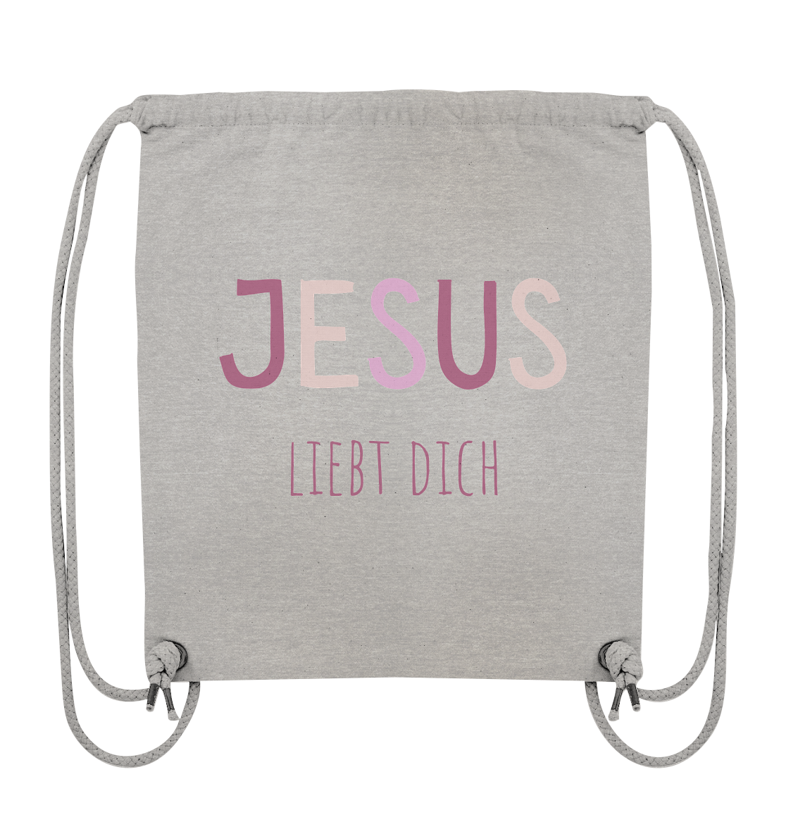 Jesus liebt dich Mädchen - Organic Gym-Bag - wertvoll und geliebt 