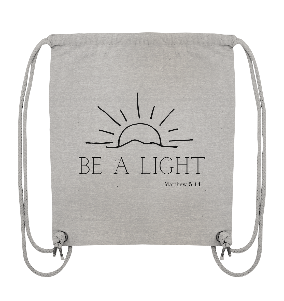 Be a light - Organic Gym-Bag - wertvoll und geliebt 