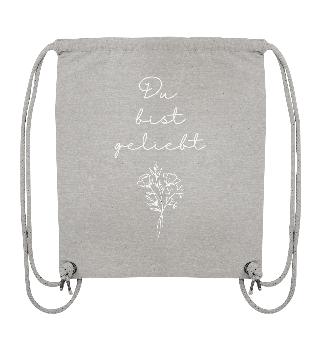 Du bist geliebt - Organic Gym-Bag - wertvoll und geliebt 