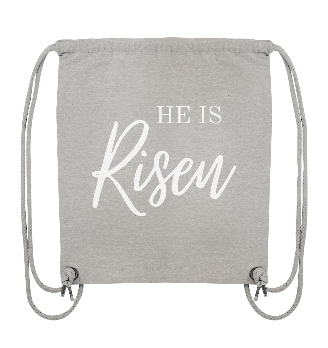 He is risen - Organic Gym-Bag - wertvoll und geliebt 