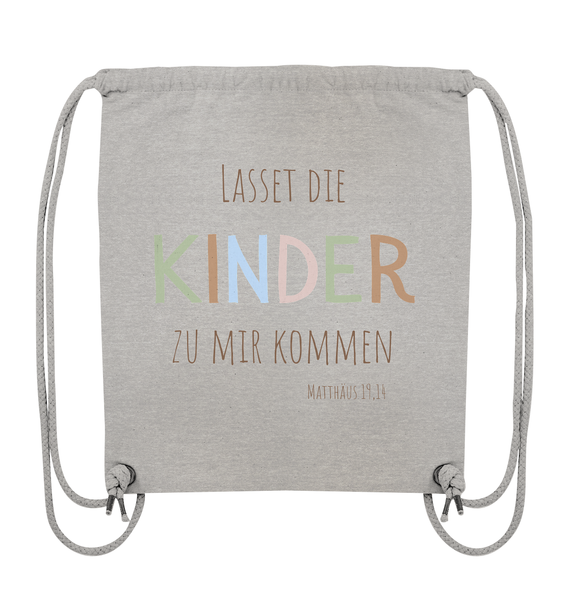 Lasset die Kinder zu mir kommen - Organic Gym-Bag - wertvoll und geliebt 