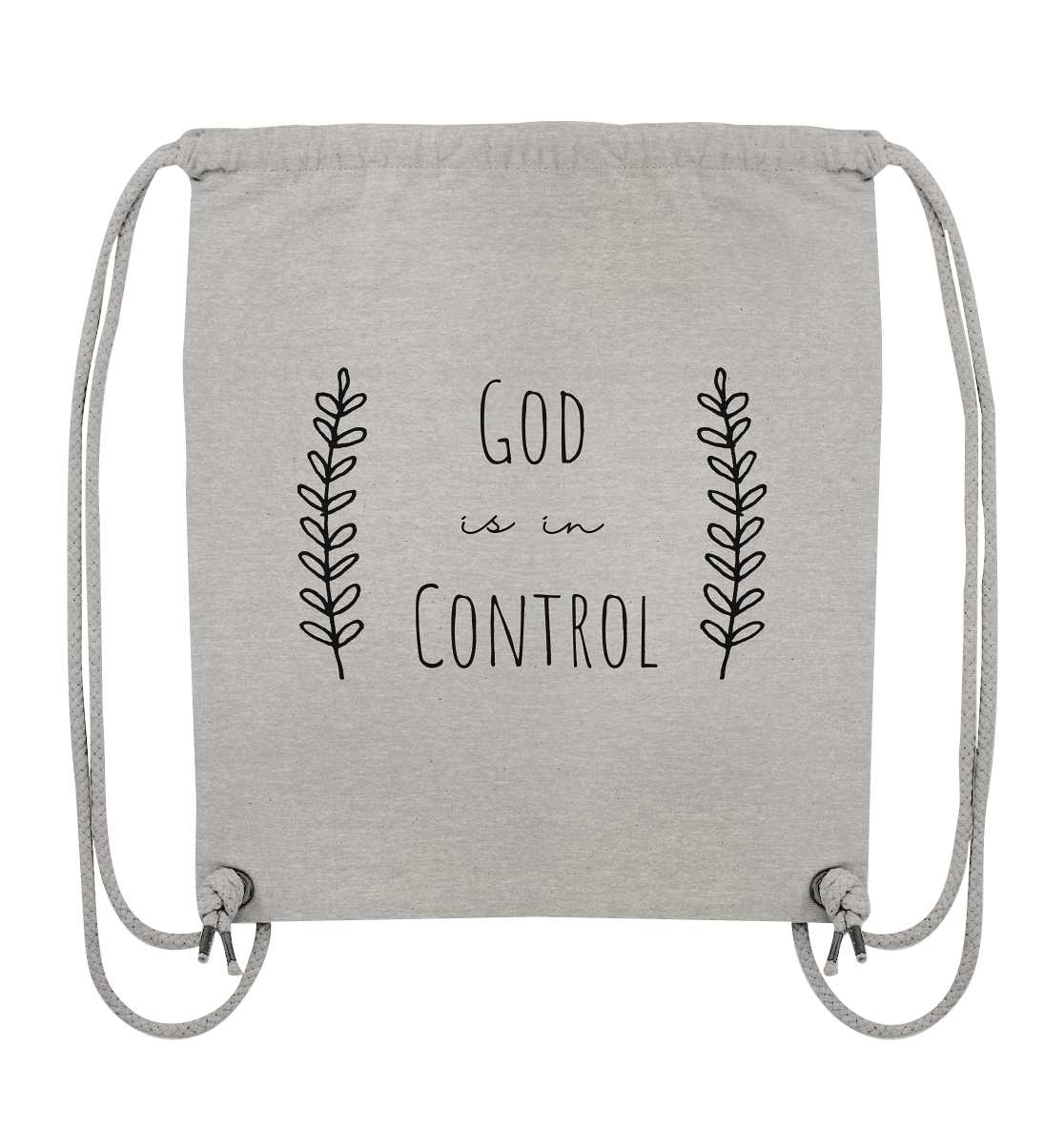 God is in control - Organic Gym-Bag - wertvoll und geliebt 