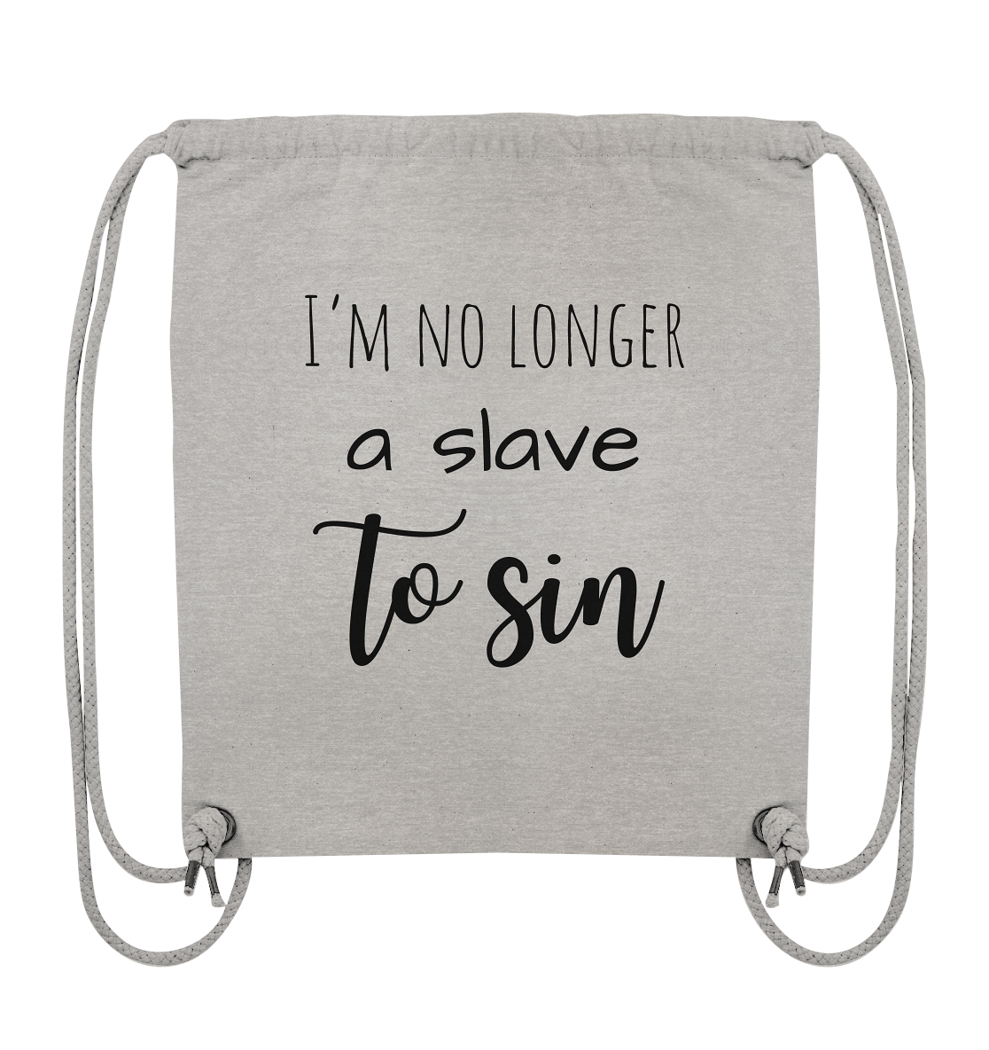 I´m no longer a slave to sin - Organic Gym-Bag - wertvoll und geliebt 