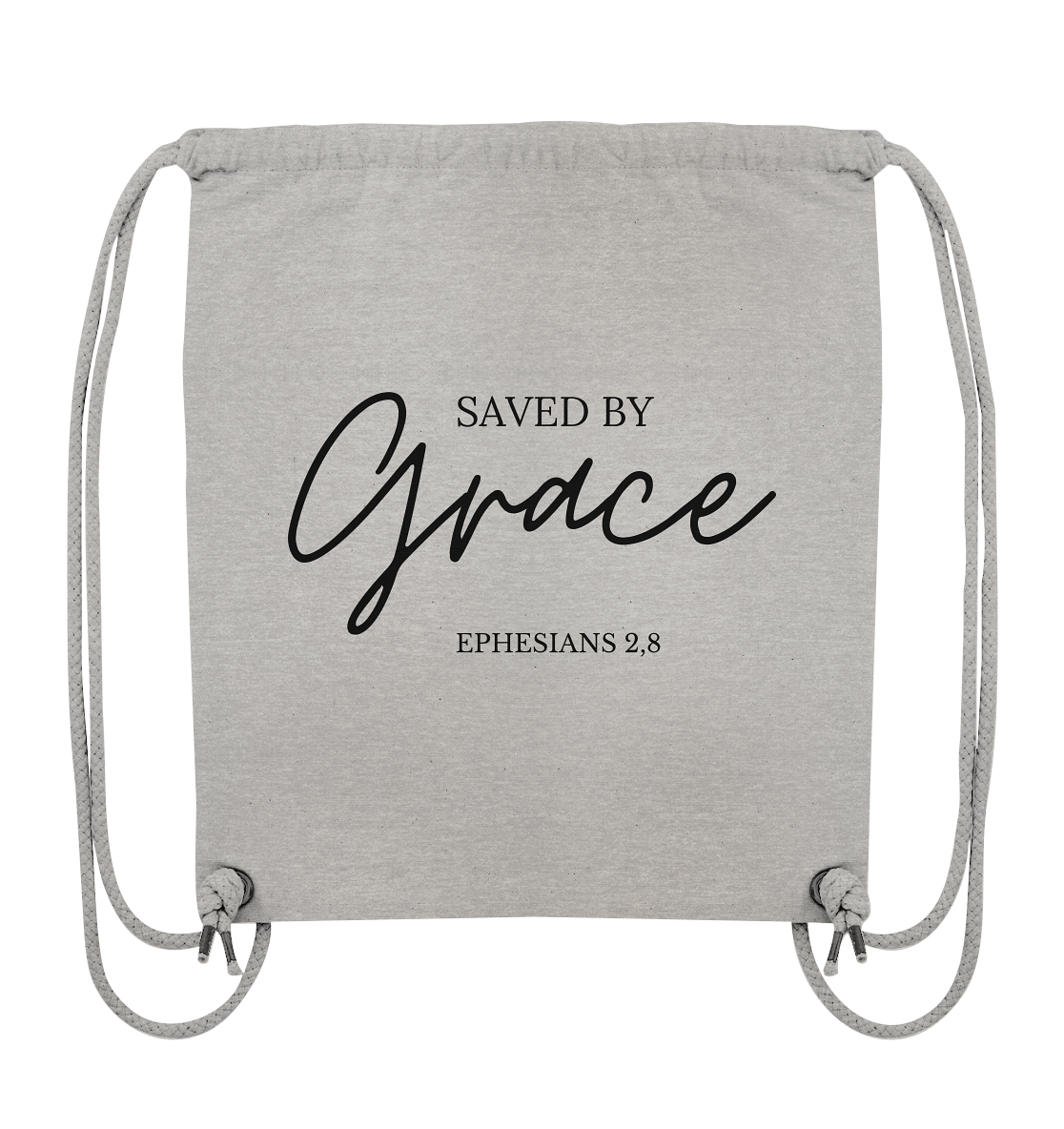 Saved by grace - Organic Gym-Bag - wertvoll und geliebt 
