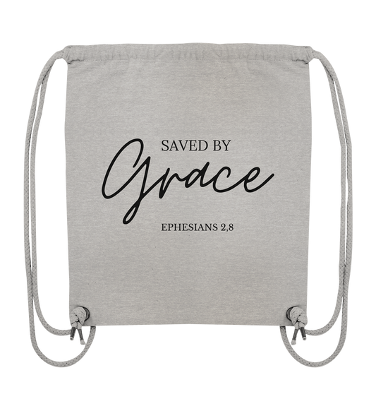 Saved by grace - Organic Gym-Bag - wertvoll und geliebt 