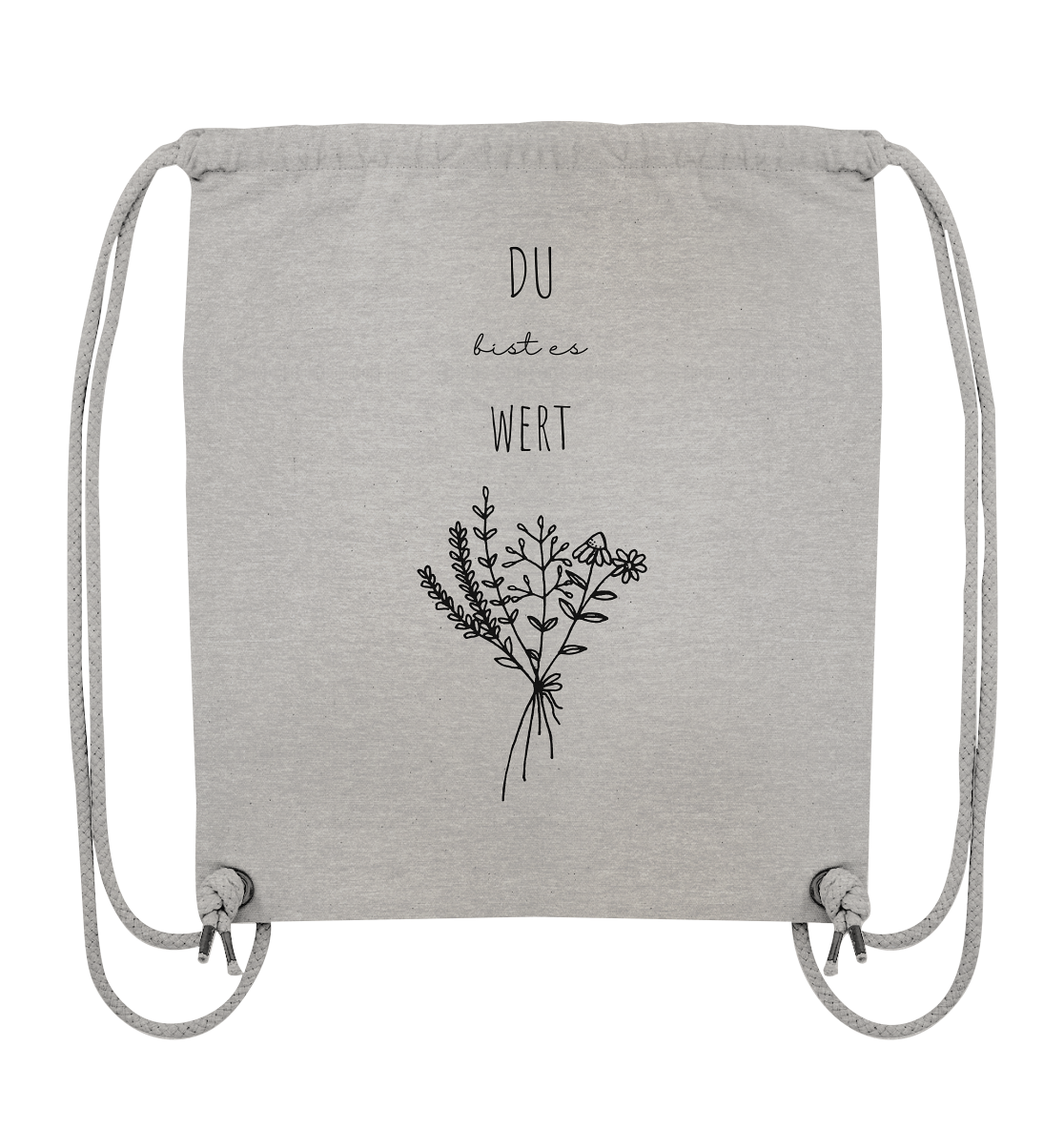 Du bist es wert - Organic Gym-Bag - wertvoll und geliebt 