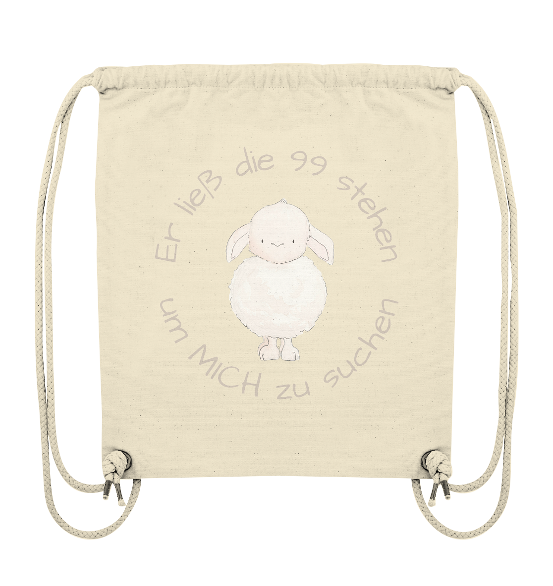 Er ließ die 99 stehen um Mich zu suchen - Organic Gym-Bag - wertvoll und geliebt 