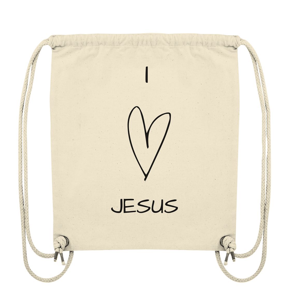 I love Jesus - Organic Gym-Bag - wertvoll und geliebt 