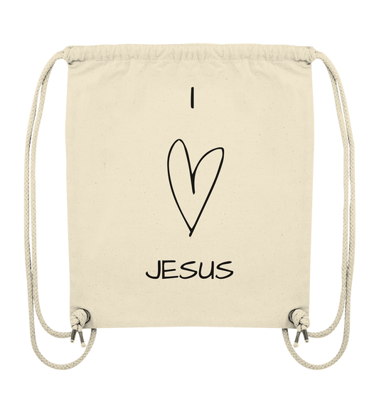 I love Jesus - Organic Gym-Bag - wertvoll und geliebt 