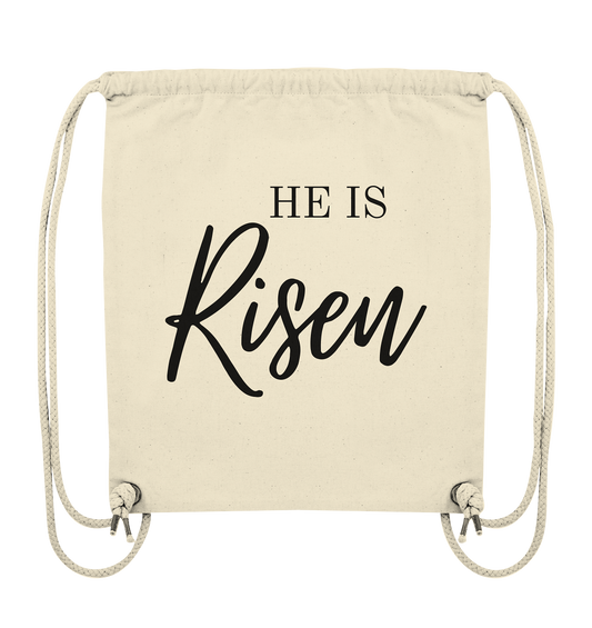 He is Risen - Organic Gym-Bag - wertvoll und geliebt 