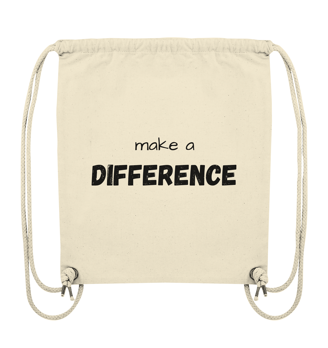 make a difference - Organic Gym-Bag - wertvoll und geliebt 
