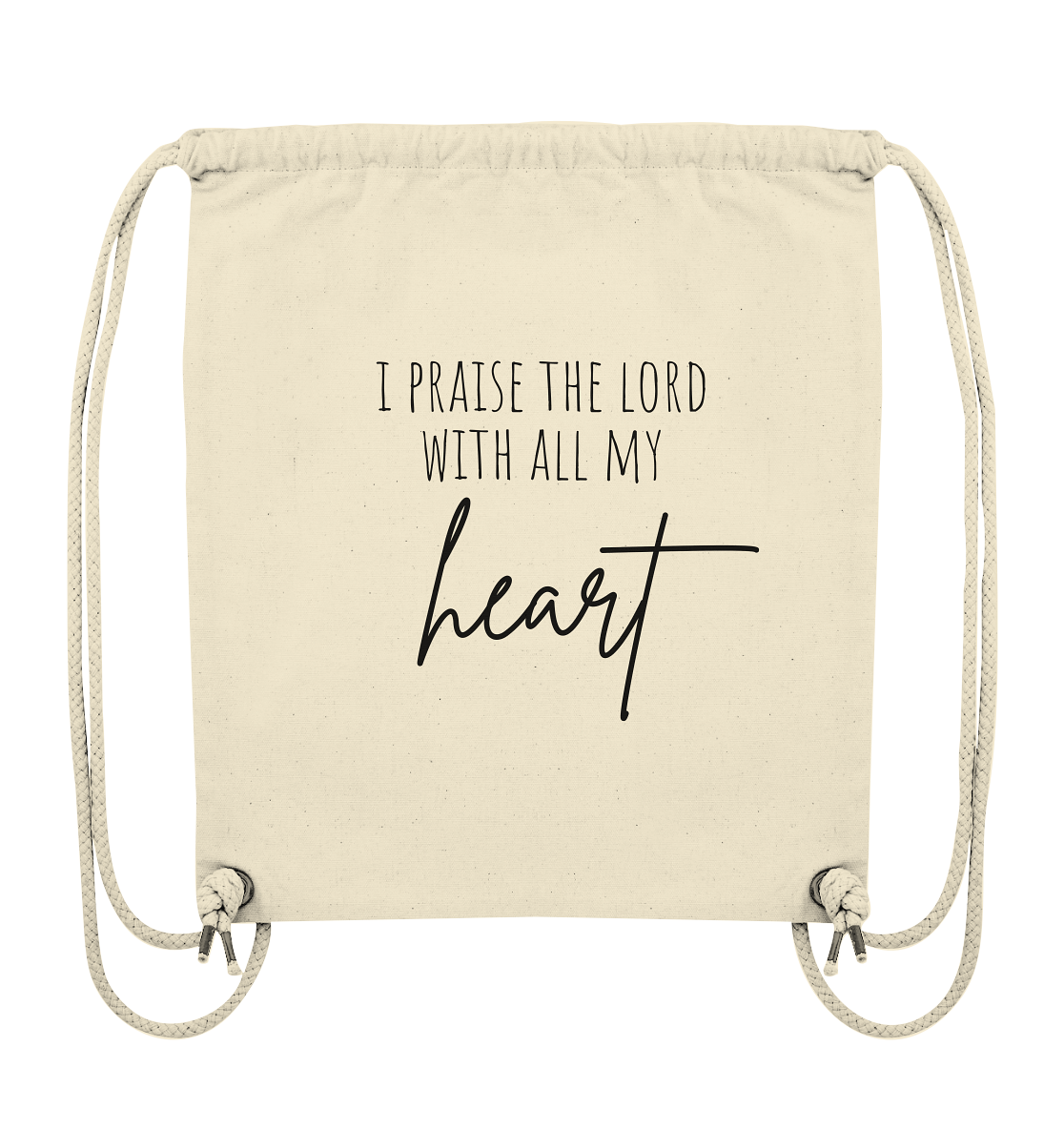 I praise the lord - Organic Gym-Bag - wertvoll und geliebt 