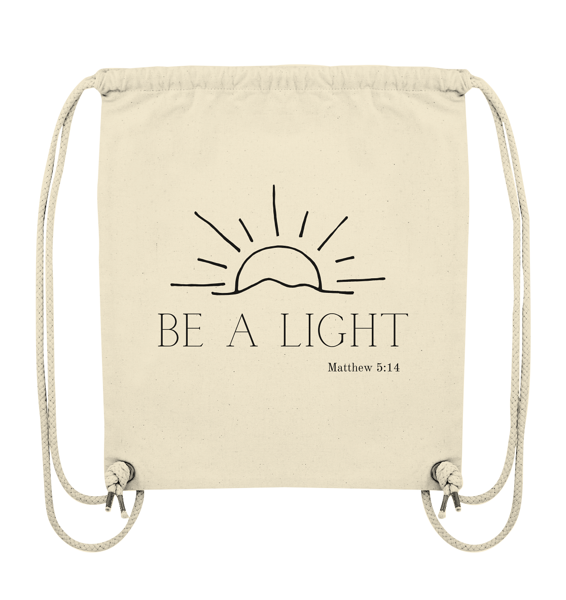 Be a light - Organic Gym-Bag - wertvoll und geliebt 