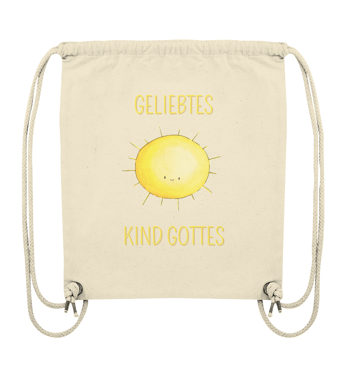 Geliebtes Kind Gottes - Organic Gym-Bag - wertvoll und geliebt 