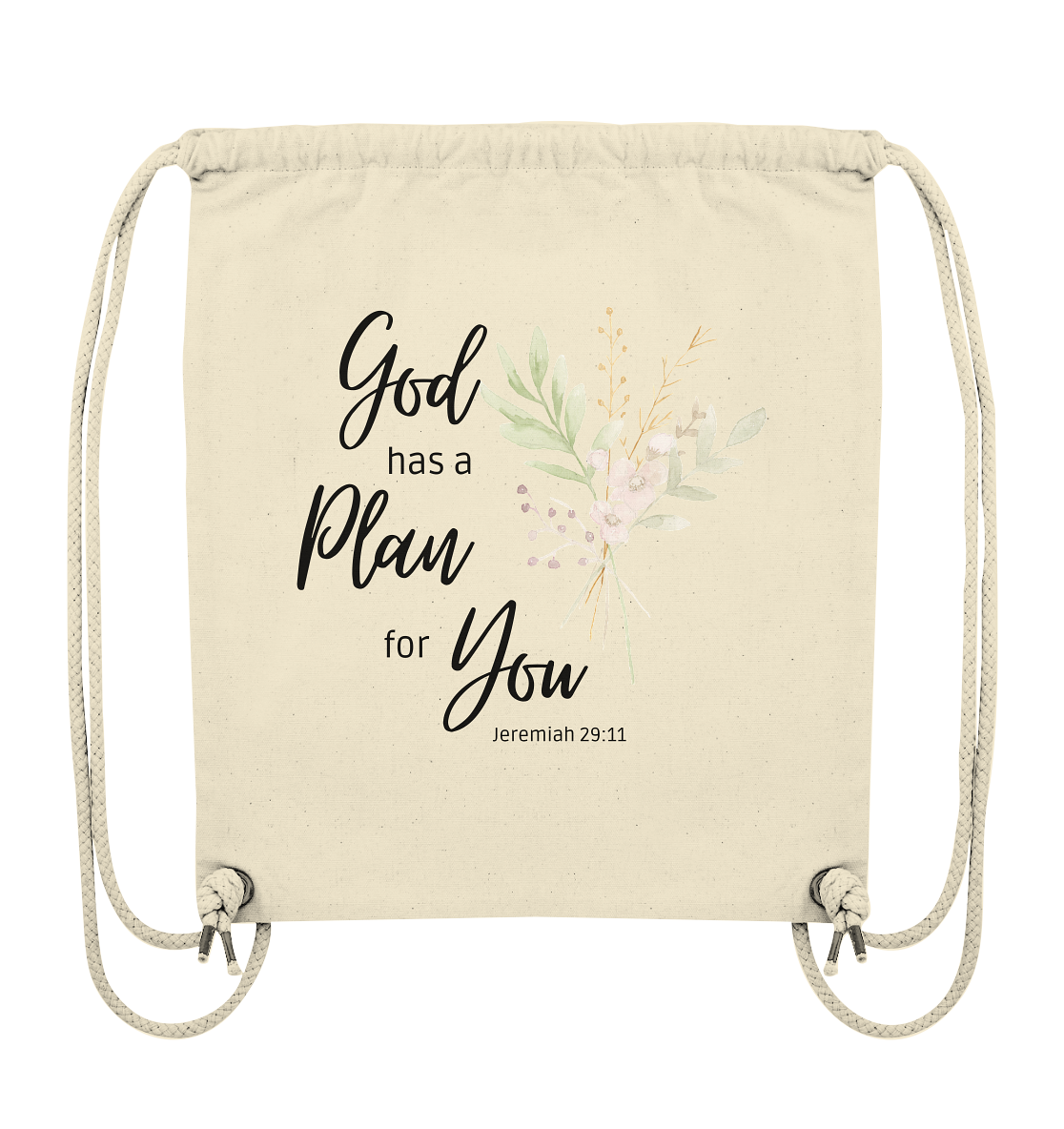 Jeremiah 29:11 - Organic Gym-Bag - wertvoll und geliebt 
