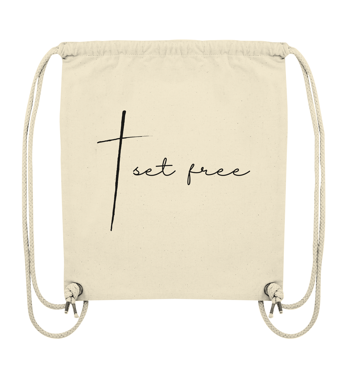 set free - Organic Gym-Bag - wertvoll und geliebt 