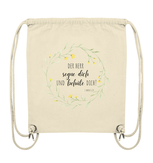 Der Herr segne Dich - Organic Gym-Bag - wertvoll und geliebt 