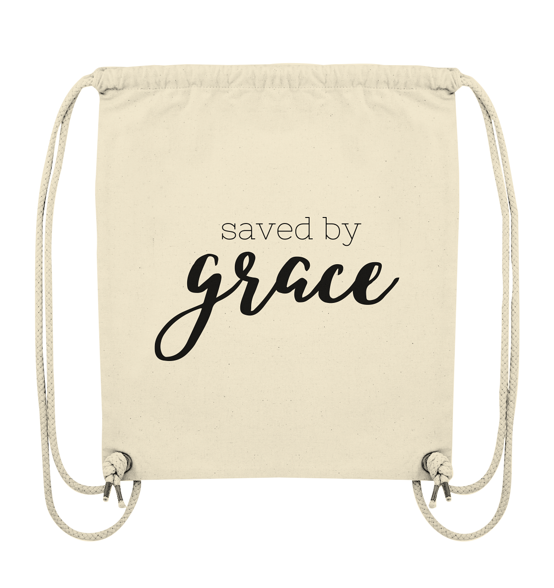 Saved by grace - Organic Gym-Bag - wertvoll und geliebt 