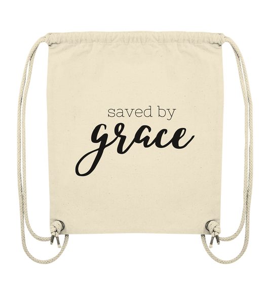 Saved by grace - Organic Gym-Bag - wertvoll und geliebt 