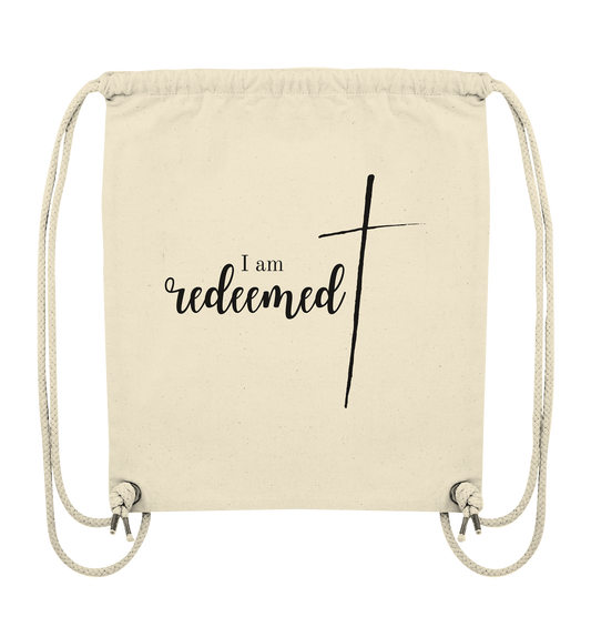 I am redeemed - Organic Gym-Bag - wertvoll und geliebt 