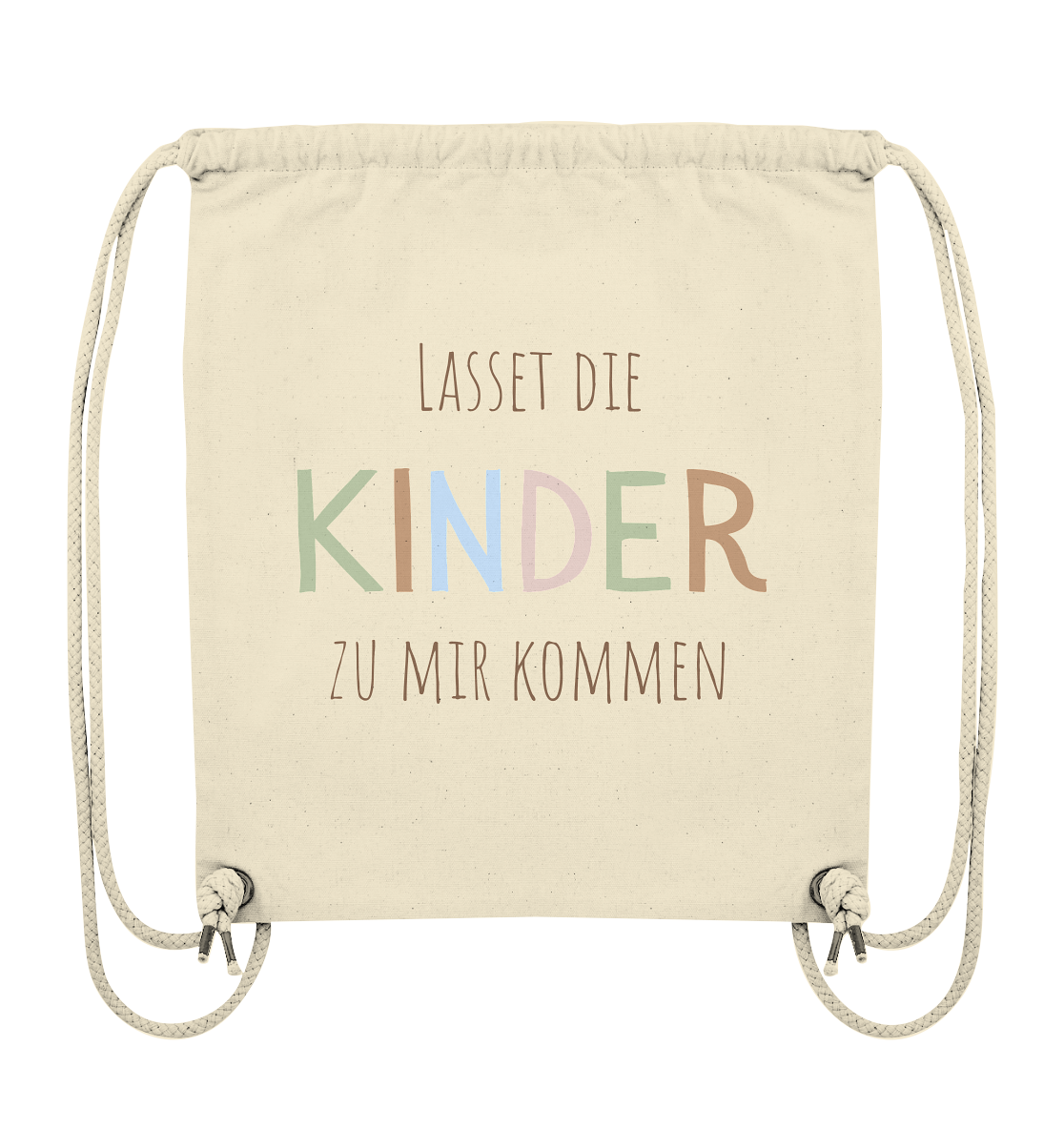 Lasset die Kinder zu mir kommen - Organic Gym-Bag - wertvoll und geliebt 