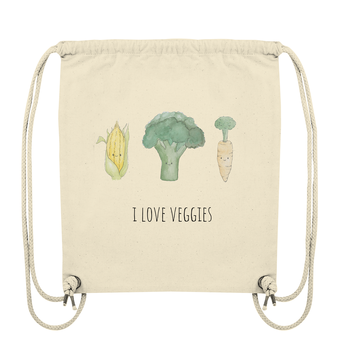 I love veggies - Organic Gym-Bag - wertvoll und geliebt 