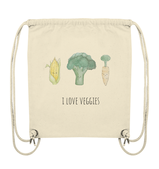 I love veggies - Organic Gym-Bag - wertvoll und geliebt 