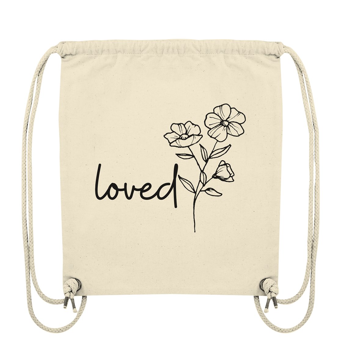 loved - Organic Gym-Bag - wertvoll und geliebt 