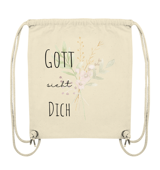 Gott sieht Dich - Organic Gym-Bag - wertvoll und geliebt 