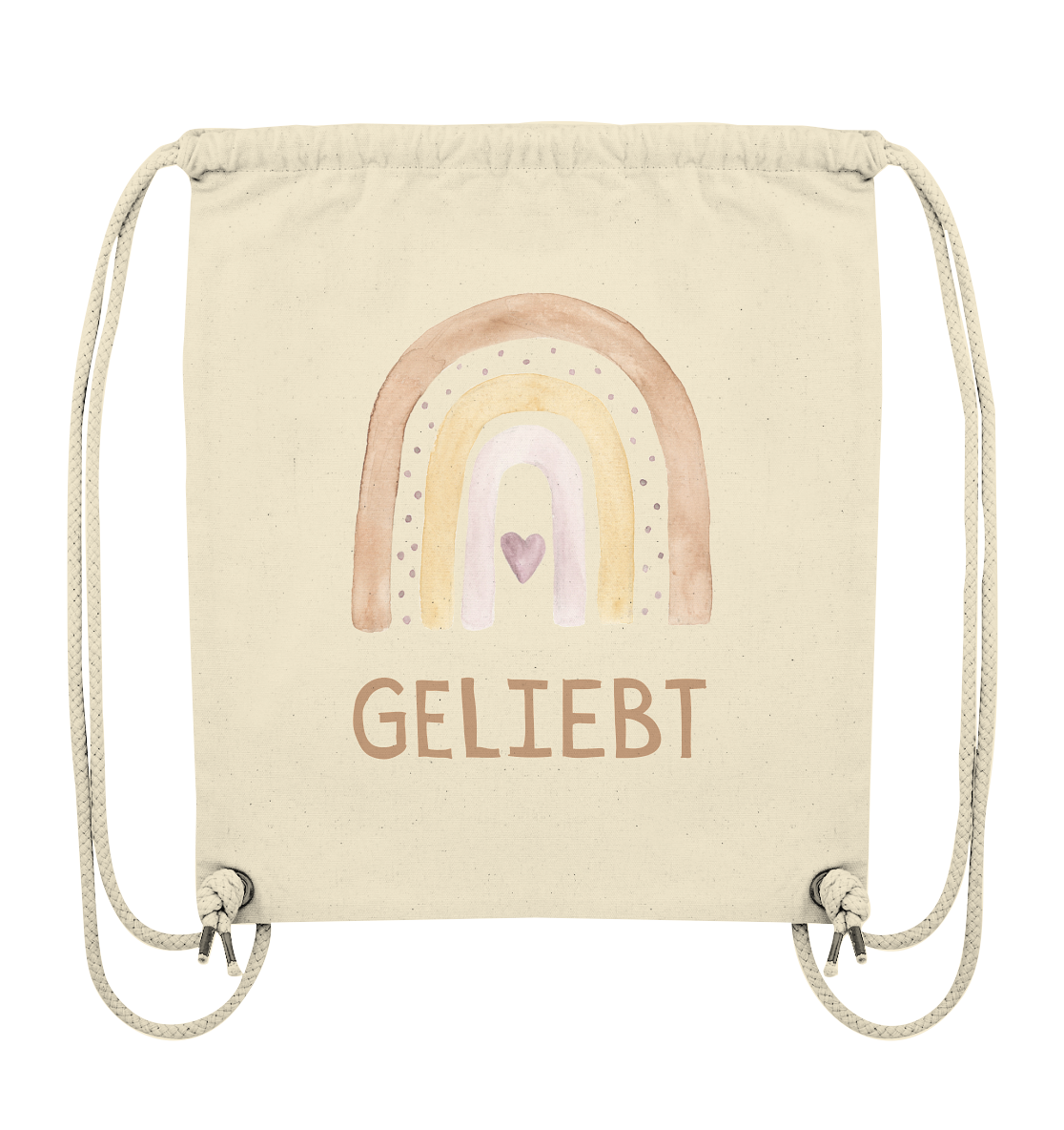 Geliebt Mädchen - Organic Gym-Bag - wertvoll und geliebt 