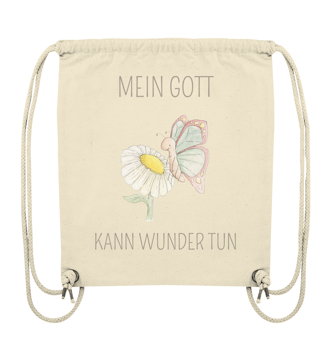 Mein Gott kann Wunder tun - Organic Gym-Bag - wertvoll und geliebt 