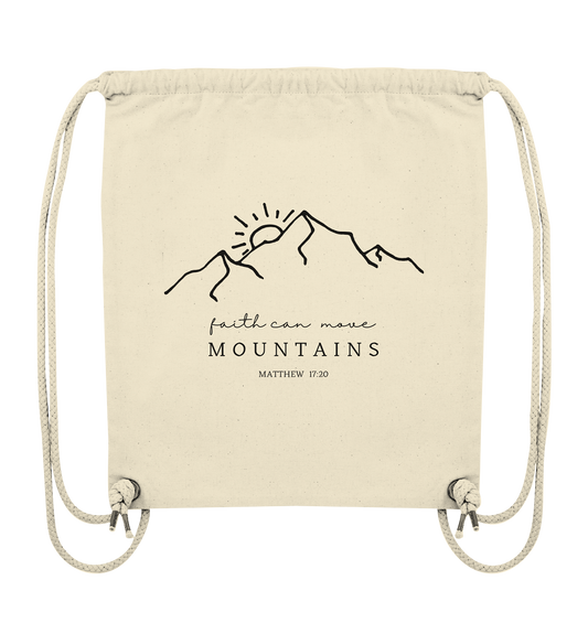 Faith can move mountains - Organic Gym-Bag - wertvoll und geliebt 