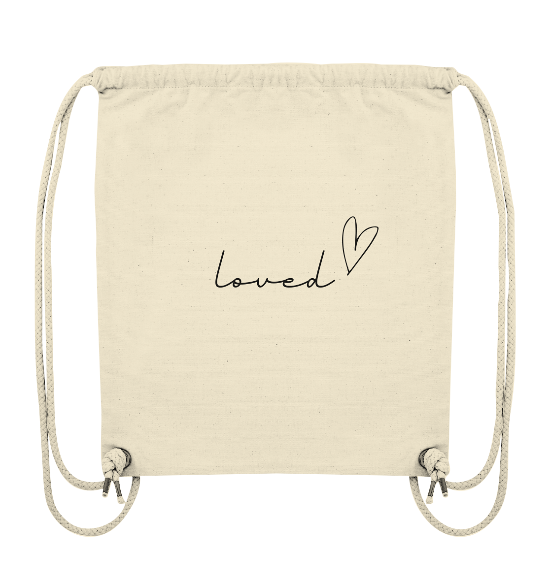 loved - Organic Gym-Bag - wertvoll und geliebt 