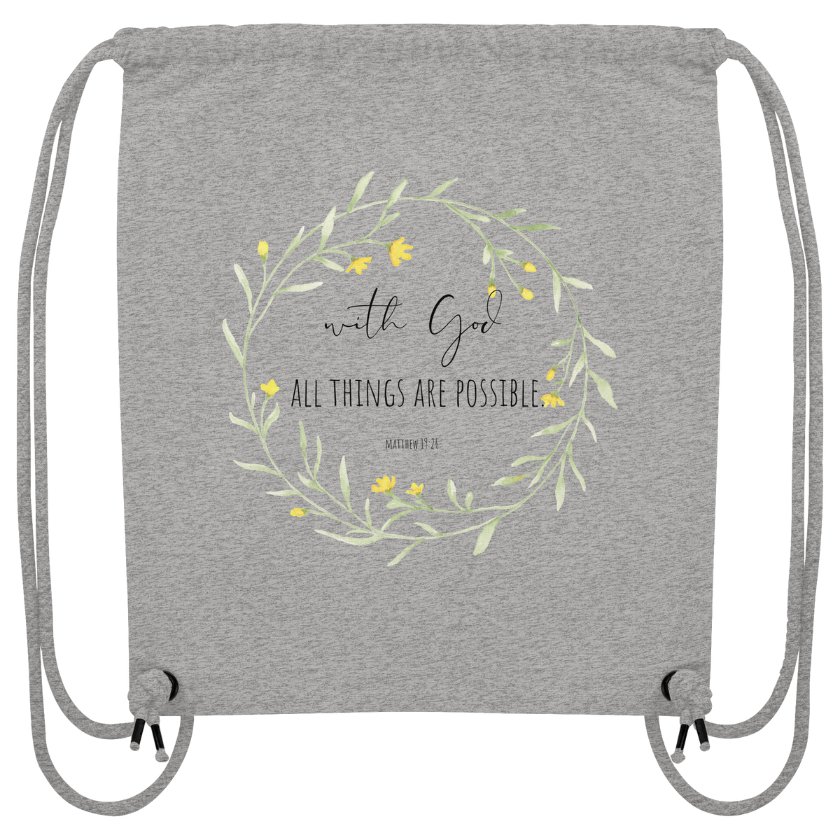 All things are possible - Organic Gym-Bag
