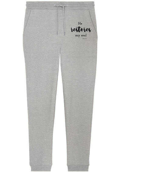 He restores my soul - Organic Jogger Pants - wertvoll und geliebt 