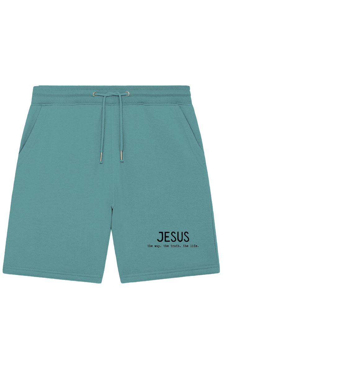 Jesus - the way. the truth. the life. - Organic Jogger Shorts - wertvoll und geliebt 