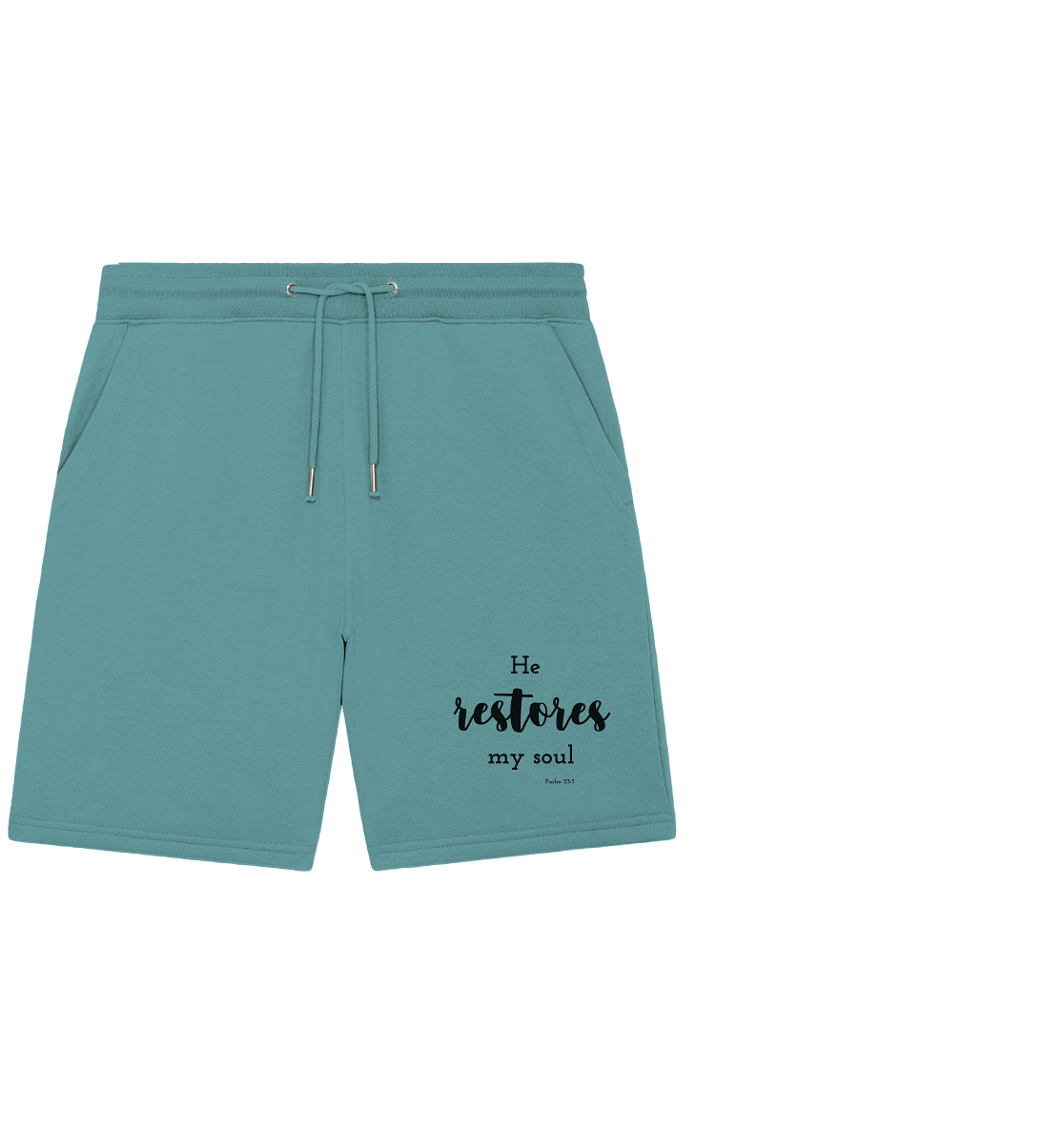 He restores my soul - Organic Jogger Shorts - wertvoll und geliebt 