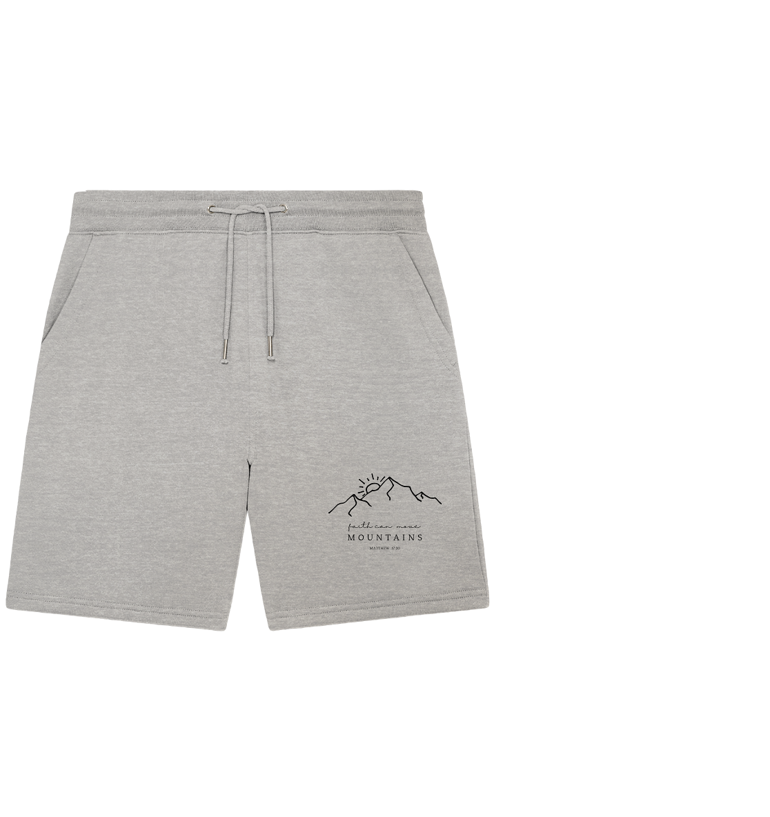 Faith can move mountains - Organic Jogger Shorts - wertvoll und geliebt 