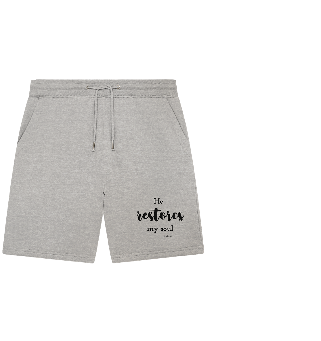 He restores my soul - Organic Jogger Shorts - wertvoll und geliebt 