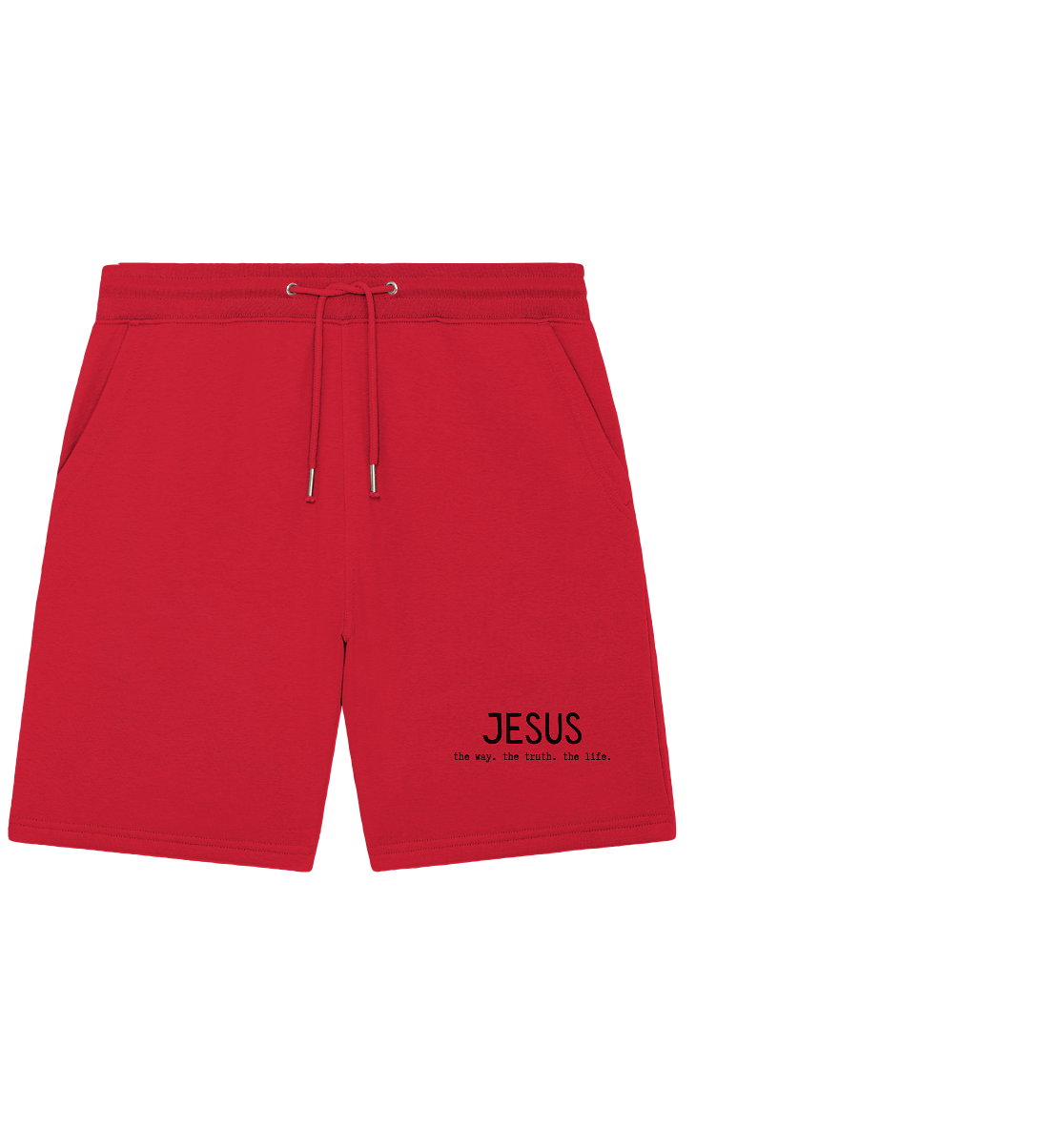 Jesus - the way. the truth. the life. - Organic Jogger Shorts - wertvoll und geliebt 