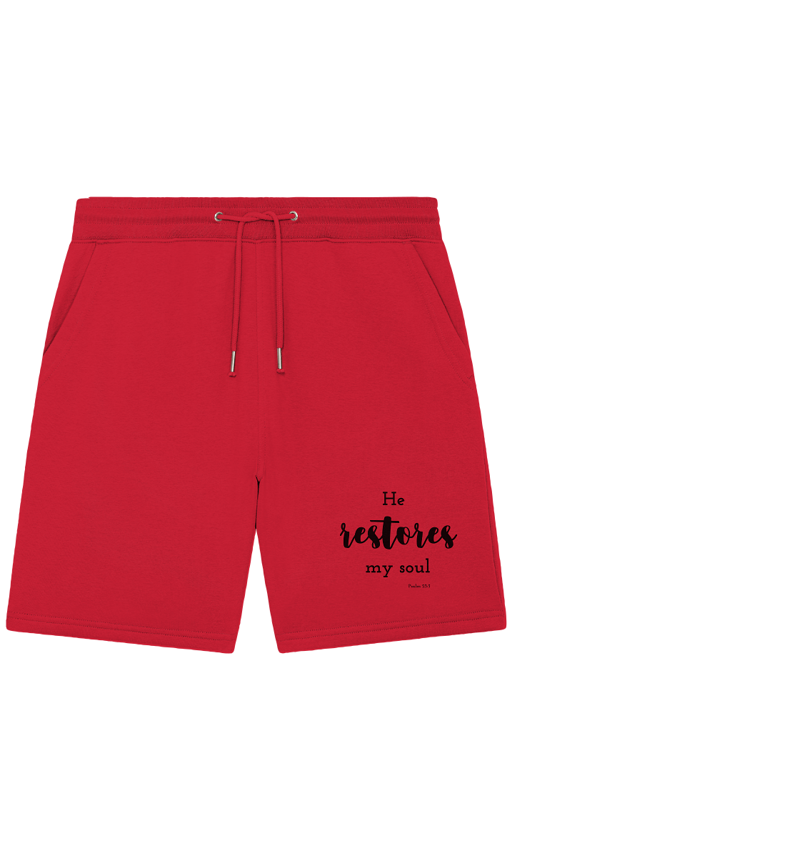 He restores my soul - Organic Jogger Shorts - wertvoll und geliebt 
