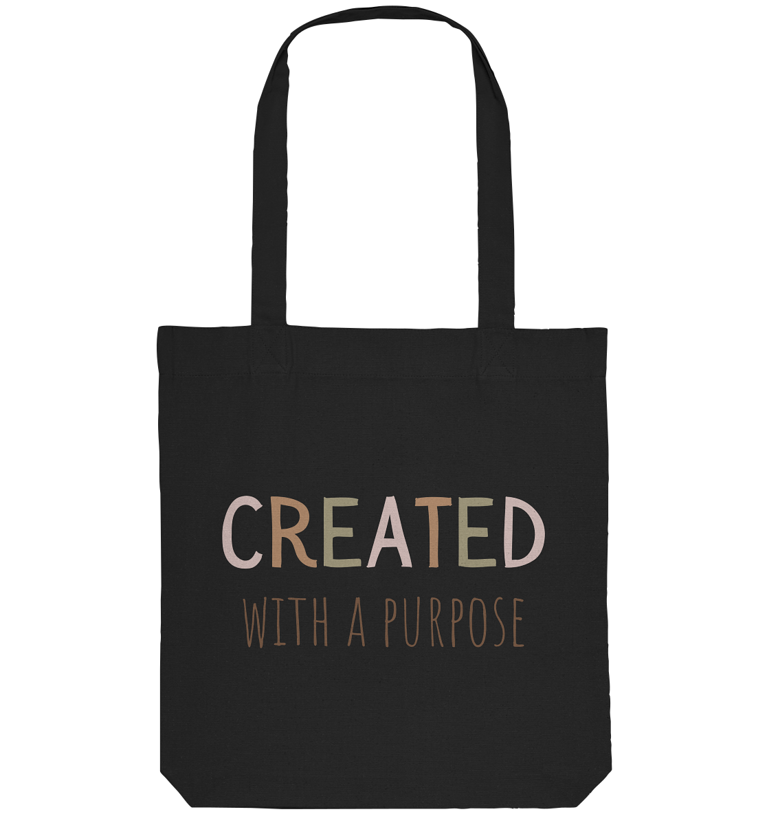 Created - Organic Tote-Bag - wertvoll und geliebt 