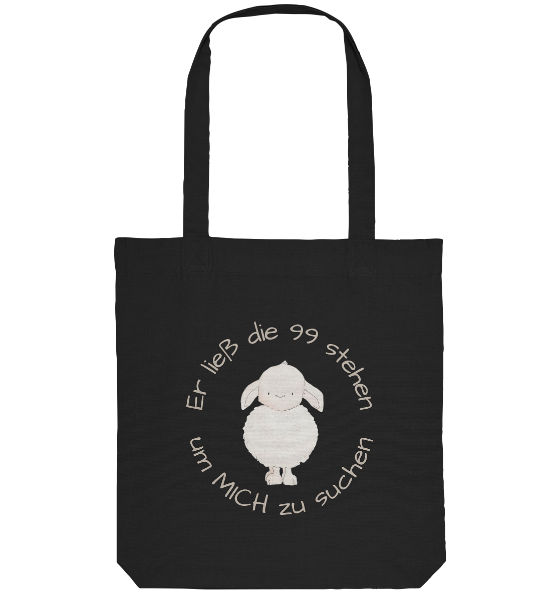 Er ließ die 99 stehen um Mich zu suchen - Organic Tote-Bag - wertvoll und geliebt 