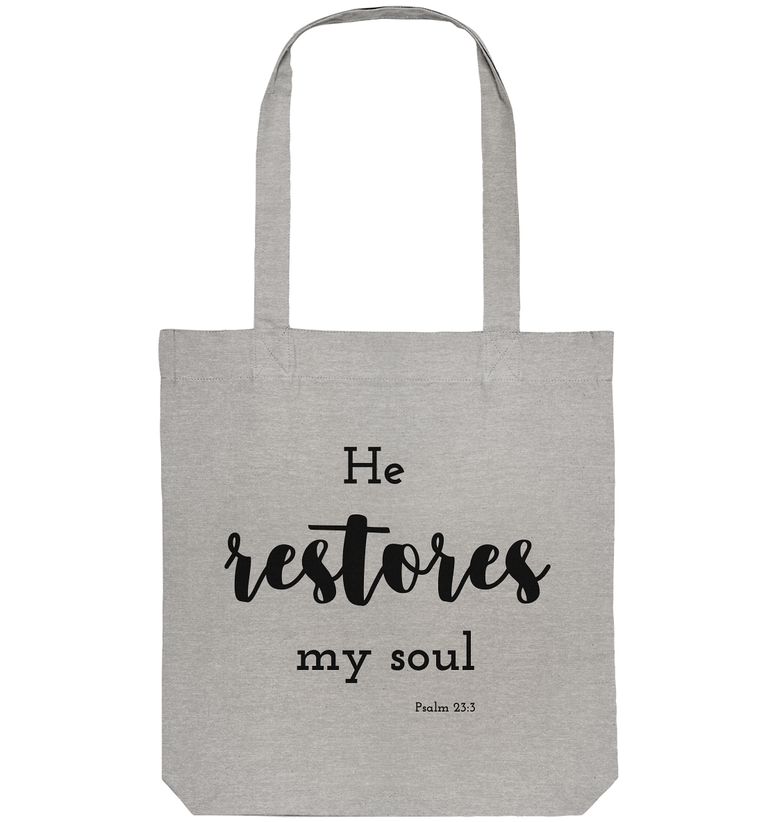 He restores my soul - Organic Tote-Bag - wertvoll und geliebt 