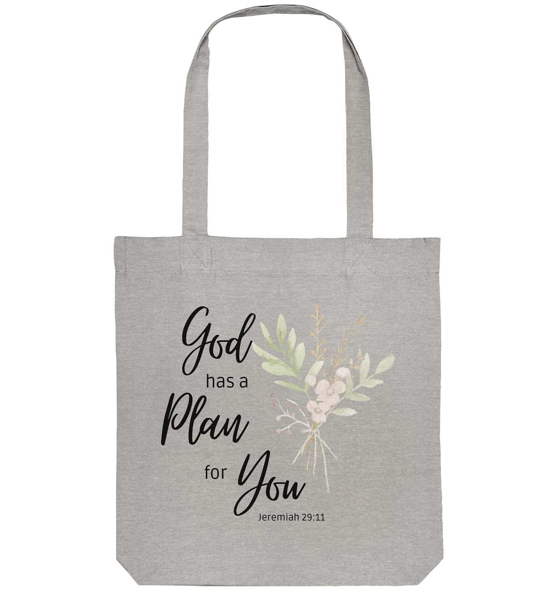 Jeremiah 29:11 - Organic Tote-Bag - wertvoll und geliebt 