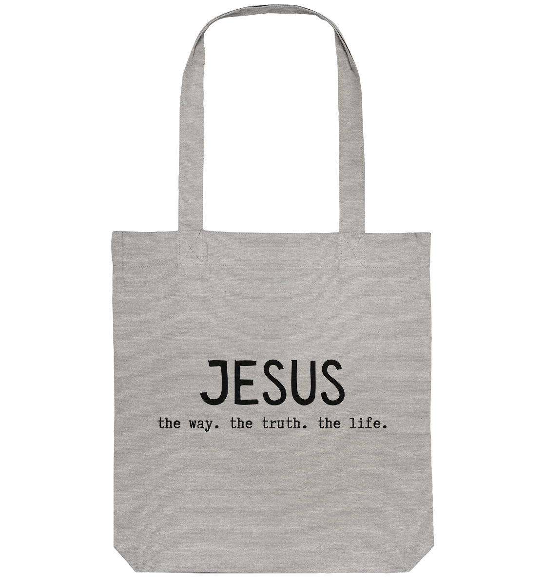 Jesus - the way. the truth. the life. - Organic Tote-Bag - wertvoll und geliebt 