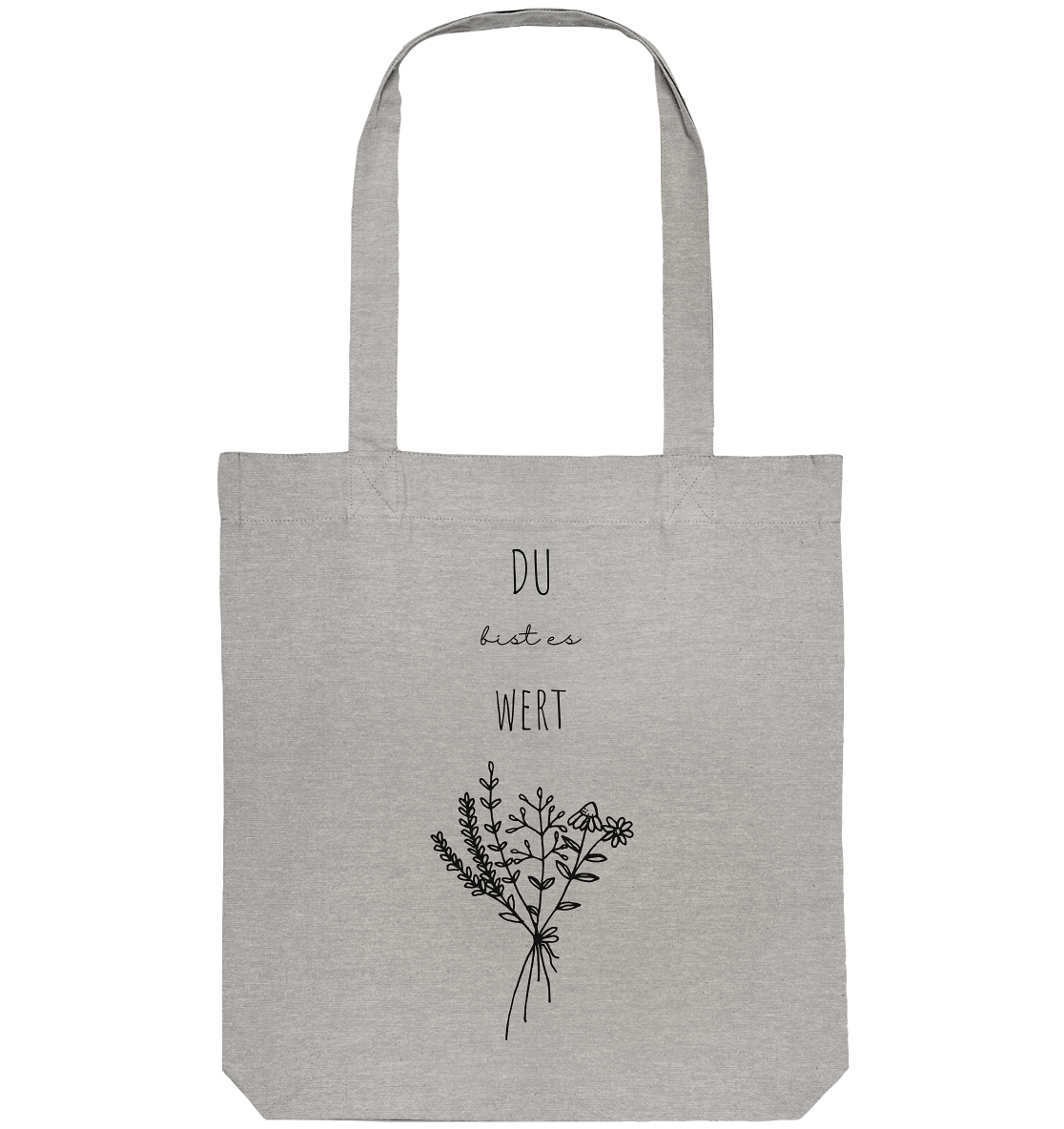 Du bist es wert - Organic Tote-Bag - wertvoll und geliebt 