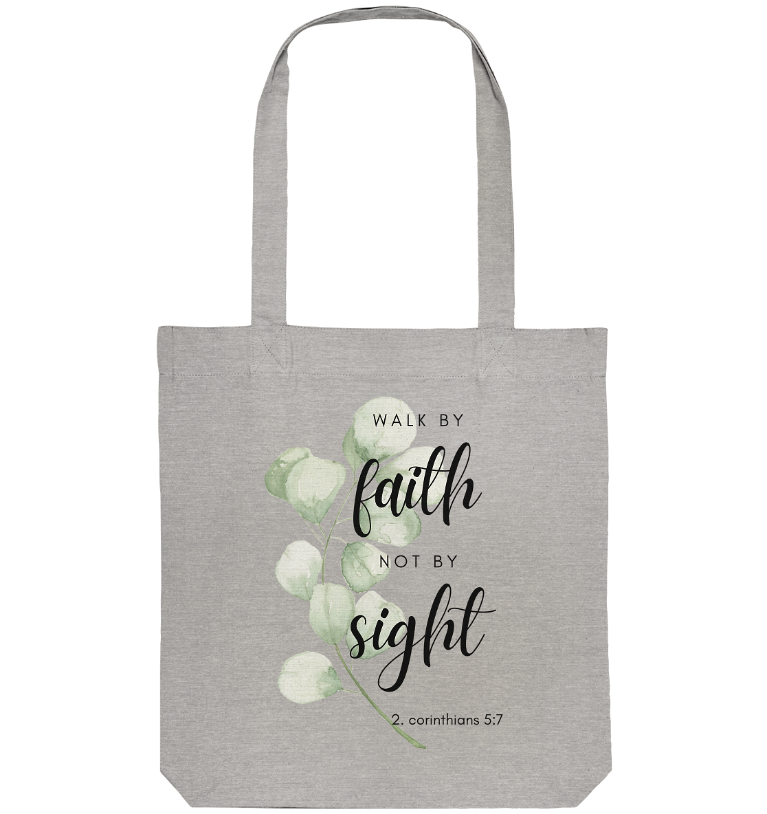 Walk by faith - Organic Tote-Bag - wertvoll und geliebt 