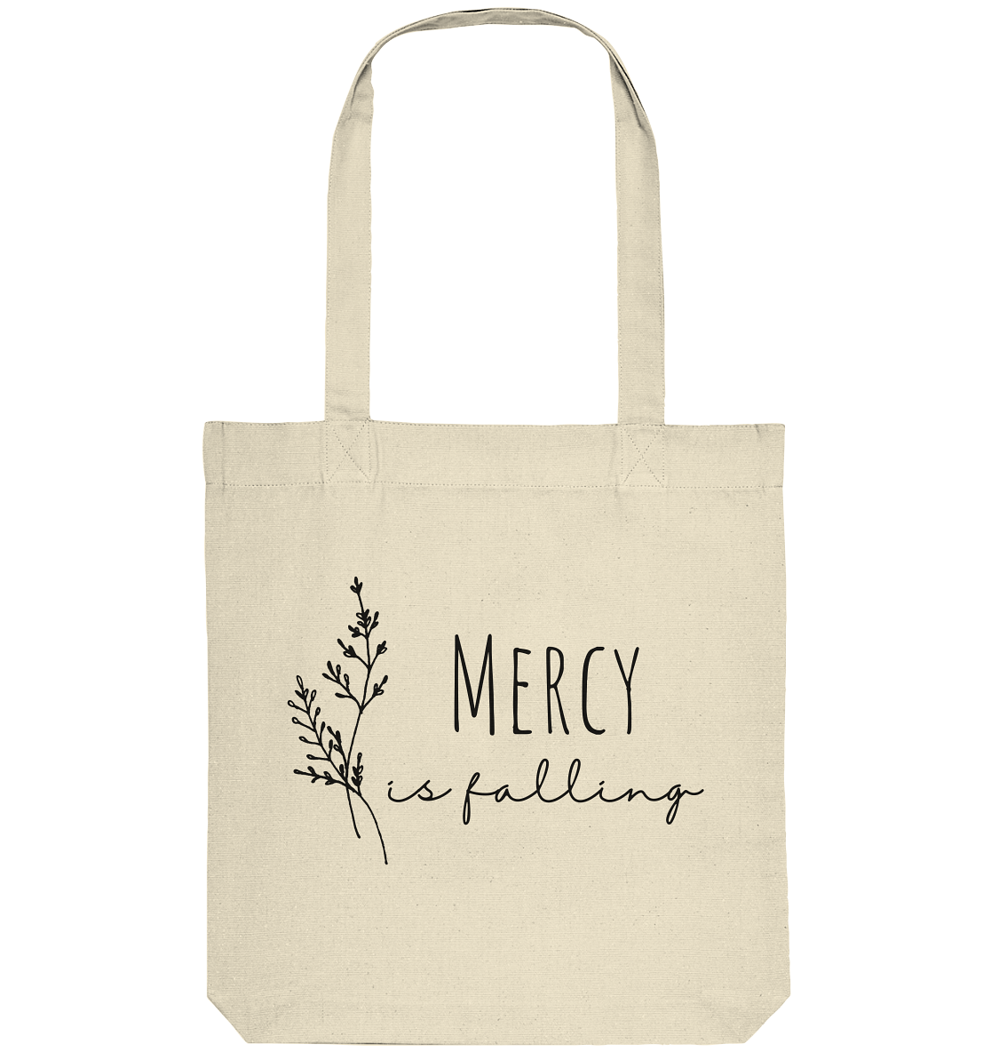 Mercy is falling - Organic Tote-Bag - wertvoll und geliebt 