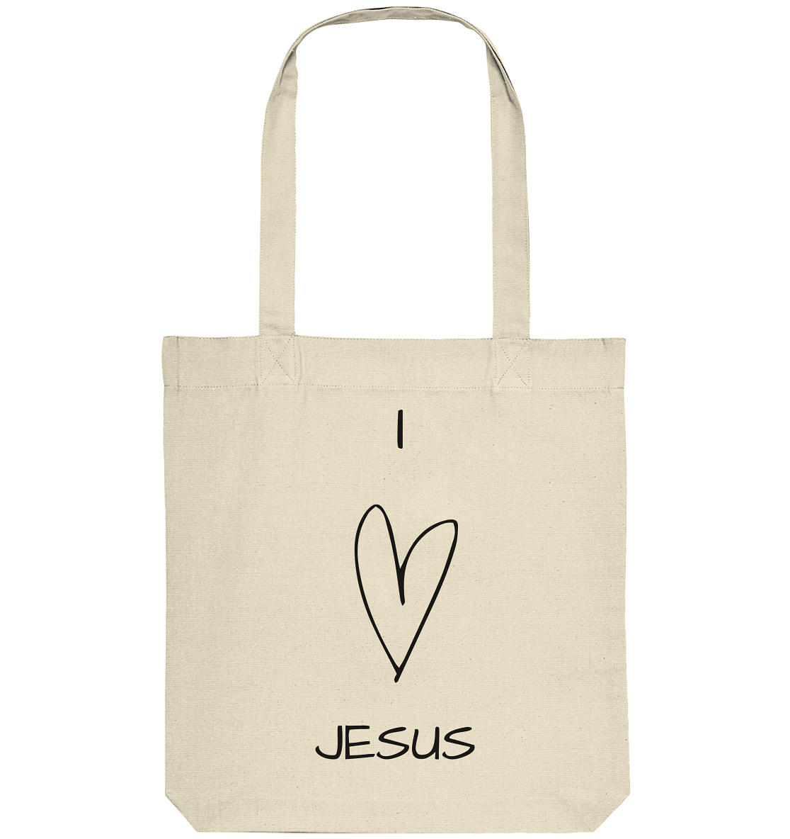 I love Jesus - Organic Tote-Bag - wertvoll und geliebt 